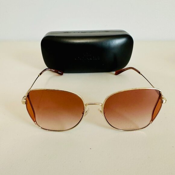 NEW COACH WOMEN\'S GOLD BUTTERFLY SUNGLASSES HC7158D-900513-58 main image 6